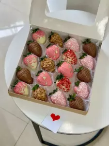 Дополнение к заказу: 🍓 Клубника в шоколаде (16 шт сетом) — Flowers Place на Пхангане